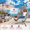 závěsné křeslo tectake® Anika včetně ochranného krytu, 100 Náhled obrázku produktu 4