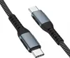 EWANTO 100Watt USB-C auf USB-C Kabel grau 2m Ladekabel Produktbild-Vorschau 2
