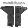 Two black power supply units are shown side-by-side against a white background. Text above the units describes them as an easy-to-use replacement for a damaged power supply. Produktbild-Vorschau
