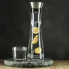 Glazen waterkan, 1 liter, met een handige schenktuit Productafbeelding-voorbeeld 5