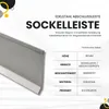 Sockelleiste Edelstahl Fußbodenleisten V2A L250cm 80mm Produktbild-Vorschau 3