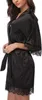 Satin-Bademantel für Damen - Spitzen-Set - Damenunterwäsche Produktbild-Vorschau 3
