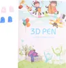 3D-Stift-Druck-Zeichenbuch,wiederverwendbare bunte 40 Produktbild-Vorschau 1