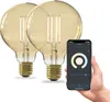 Calex Smart LED Lampe, E27, G95, Gold Filament, warmweißes Produktbild-Vorschau 1