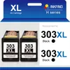 The image shows the packaging of two black ink cartridges. Produktbild-Vorschau