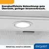Close-up of a kitchen hood with a light on. Produktbild-Vorschau