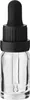 5x Glasflasche klar 10 ml mit schwarzer Glaspipette Produktbild-Vorschau 2