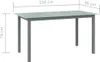 The Living Store Gartentisch Hellgrau 150x90x74 cm Produktbild-Vorschau 5