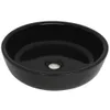 vidaXL Umywalka ceramiczna okrągła czarna 42x12 cm Podgląd zdjęcia produktu 1