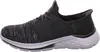 Side view of a black and gray Skechers sneaker. Anteprima dell’immagine prodotto