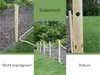 TIMBERMIK Drevený Plot 6x Drevený Stĺpik Ø8 x 120 cm + 12 m Náhľad obrázku produktu 8
