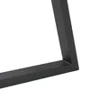 A close-up view of a black metal table leg. Podgląd zdjęcia produktu