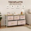 HOMCOM Kommode für Schlafzimmer mit 5 Schubladen, Natur und Produktbild-Vorschau 5