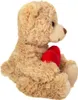 Orsacchiotto con cuore beige 20 cm Anteprima dell’immagine prodotto 3