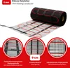 A heating mat unrolled and shown in detail with close-ups of its features and specifications. Náhľad obrázku produktu