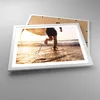 Gerahmtes Poster - Weißer Rahmen - Surfen Strand Freude - Produktbild-Vorschau 3
