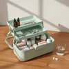 Relaxdays Medizinbox, 3 Ebenen, Pillenfach, aufklappbar, Produktbild-Vorschau 2