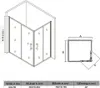 Cabina doccia SONNI con ingresso angolare 76x80 cm Doccia Anteprima dell’immagine prodotto 7