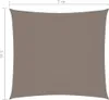 vidaXL Voile d'ombrage Oxford Tissu Carré 5x5 m Taupe Voir les images du produit 13