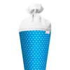 Bastel-Schultüte groß pazifikblau - weiße Punkte 70 cm - Produktbild-Vorschau 2
