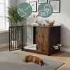 hjh LIVING Box pre psov PAWHOME S Klietka pre psa MDF, Náhľad obrázku produktu 4