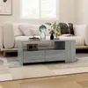 vidaXL Couchtisch Grau Sonoma 102x55x42 cm Holzwerkstoff Produktbild-Vorschau 5