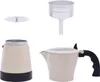 Components of a moka pot are displayed against a white background. Náhled obrázku produktu