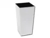 Quadratische hohe Meißel Blumentopf 19x36cm Weiß + Einsatz Produktbild-Vorschau 8