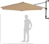 vidaXL Parasol do montażu na ścianie z metalowym słupkiem Podgląd zdjęcia produktu 18