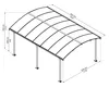 PALRAM-Carport Arcadia 5000-anthracite-7306 Voir les images du produit 16