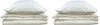 Two stacks of neatly folded bedding, each topped with a pillow, are presented against a white background. Produktbild-Vorschau