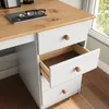 Schreibtisch MANAGER, weiß/eiche - Bürotisch mit 4 Produktbild-Vorschau 6
