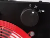 A close-up view of a black control panel with a rotary dial and fan symbols. Produktbild-Vorschau