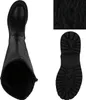 A top-down view of a black boot and a close-up of the sole and material texture. Produktbild-Vorschau