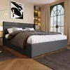 okwish Polsterbett Hydraulisch Doppelbett Stauraumbett Produktbild-Vorschau 3