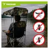 Trizand 27518 Klappbarer Angelsessel mit Sonnendach Produktbild-Vorschau 8