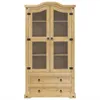vidaXL vitrína  99x43x187 cm masívne borovicové drevo Náhľad obrázku produktu 4