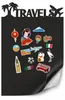 Selbstklebende schwarze Magnettafel für Reisemagnete 45cm x Produktbild-Vorschau 8