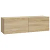 vidaXL TV-Wandschränke 4 Stk. Sonoma-Eiche 100x30x30 cm -  Produktbild-Vorschau 5