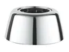 A chrome-plated escutcheon or rosette for a plumbing fixture. Produktbild-Vorschau