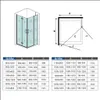 120(Drehtür+feste Scheibe)x70(Falttür)x195cm Nano ESG Produktbild-Vorschau 7