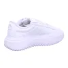 A white Adidas Grand Court Platform sneaker shown from a side-angle. Produktbild-Vorschau
