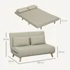HOMCOM Schlafsofa Sofa mit Schlaffunktion 130 x 190 cm Produktbild-Vorschau 3