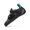 Klett-Kletterschuh "Reflex VS" von Scarpa; schwarz mit blauen Akzenten; seitliche Ansicht. Produktbild-Vorschau