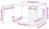 vidaXL Domek dla kota czarny 85 x 55 x 50,5 cm materiał Podgląd zdjęcia produktu 8