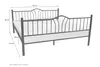 Metallbett 180x200 cm Santi Produktbild-Vorschau 4