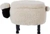 BELIANI Hocker für Kinder Holz Polyester Hellbeige Produktbild-Vorschau 5
