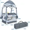 COSTWAY 4 in 1 Reisebett & Wickeltisch & Kinderbett & Produktbild-Vorschau 5