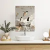 MuchoWow© Wanddeko 50x70 cm - Badezimmer Bilder Pinguine, Produktbild-Vorschau 5