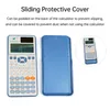 A scientific calculator with its protective cover, shown from the front and side, with a smaller inset image of the calculator. Podgląd zdjęcia produktu